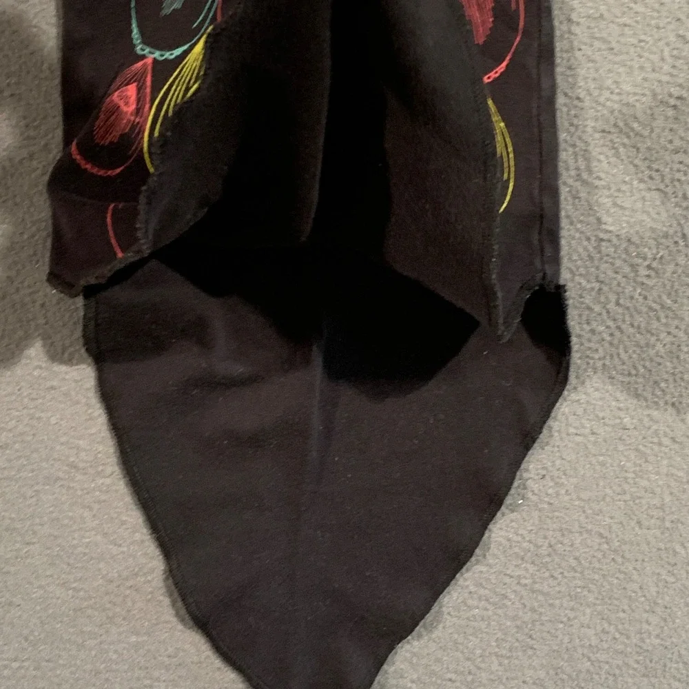Elektrik Kidz Organic Cotton Peacock Tie Bottom Knotted Baby Gown Black‎ 0-3M